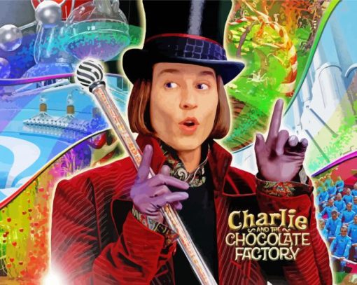 Aesthetic Charlie And The Chocolate Factory paint by number