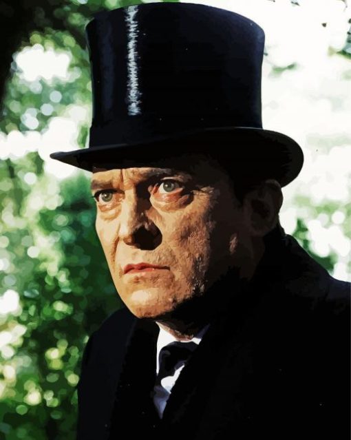 Aesthetic Jeremy Brett Illustartion paint by number