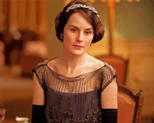 Aesthetic Lady Mary paint by number