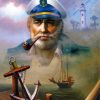 Aesthetic Sea Captain paint by number