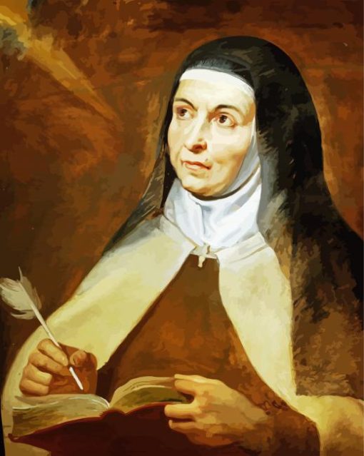 Aesthetic St Teresa Of Avila paint by number