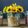 Aesthetic Sunflowers In Jar paint by number