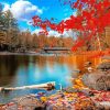 Beautiful Fall Scenery paint by number