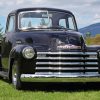 Black Chevy 1950 paint by number