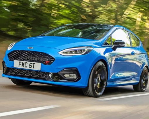 Blue Fiesta paint by number