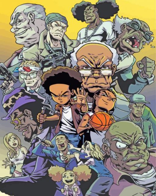 Boondocks Anime paint by number