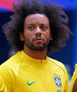 Brazilian Footballer Marcelo Vieira paint by number