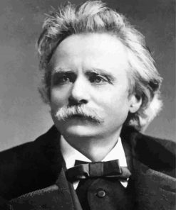 Composer Edvard Grieg paint by number