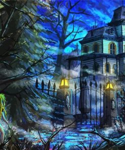 Creepy Phantom Manor paint by number