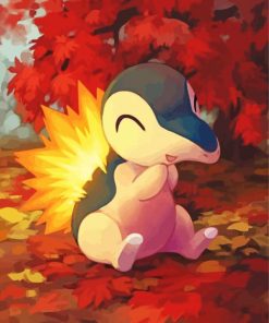 Cyndaquil Pokemon paint by number