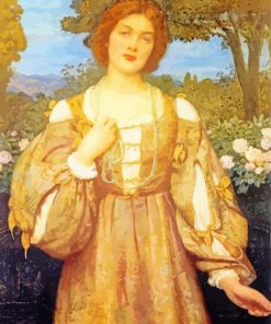 Edward Robert Hughes Monna Giovanna paint by number