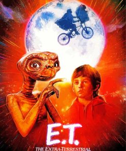 Et The Extra Terrestrial Movie Poster paint by number