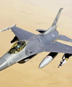 F16 Aircraft paint by number