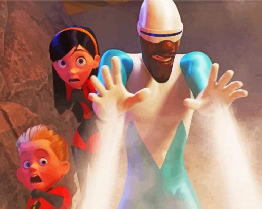 Frozone Animation Character paint by number