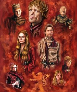 House Lannister Characters Art paint by number