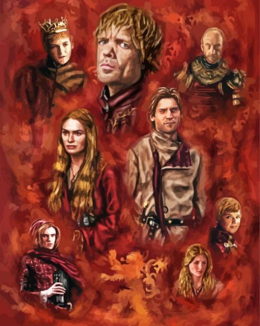 House Lannister Characters Art paint by number