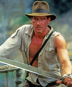 Indiana Jones Actor paint by number