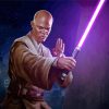 Mace Windu Jedi paint by number