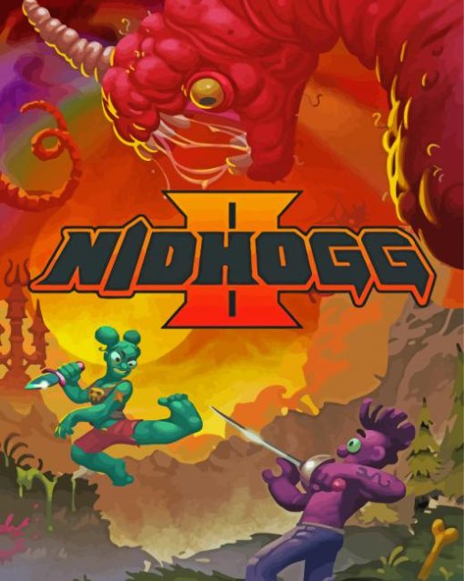 Nidhogg Game paint by number