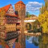 Nuremberg Canal paint by number