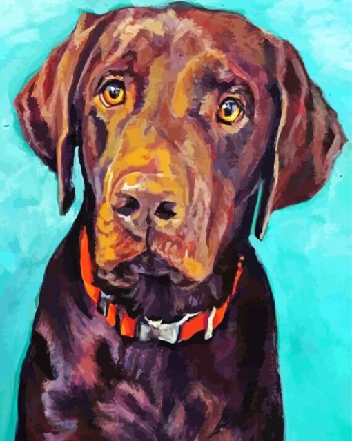 Pastel Dog Portrait paint by number