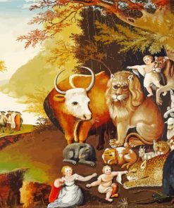 Peaceable kingdom paint by number