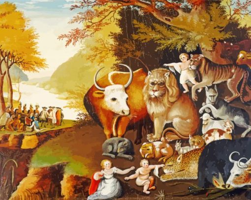 Peaceable kingdom paint by number