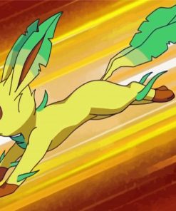 Pokemon Go Leafeon paint by number