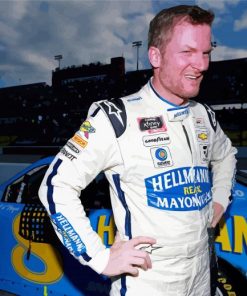 Race Car Driver Earnhardt Jr paint by number