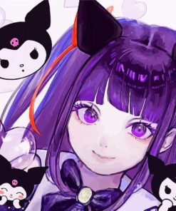 Sanrio kuromi paint by number