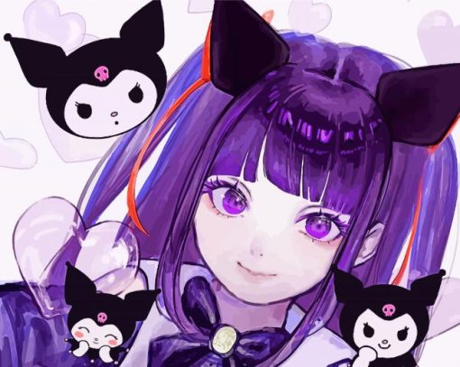 Sanrio kuromi paint by number