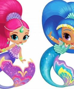 Shimmer And Shine Art paint by number