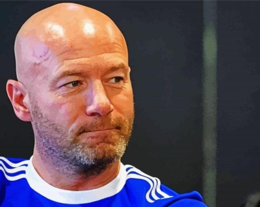 The Football Player Alan Shearer paint by number