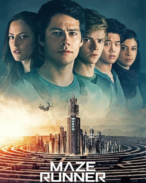 The Maze Runner Movie Poster paint by number