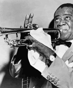 The Trumpeter Louis Armstrong paint by number