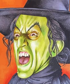 The Wizard Of Oz Wicked Witch Of The West paint by number