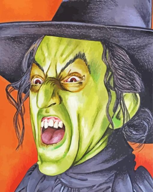 The Wizard Of Oz Wicked Witch Of The West paint by number