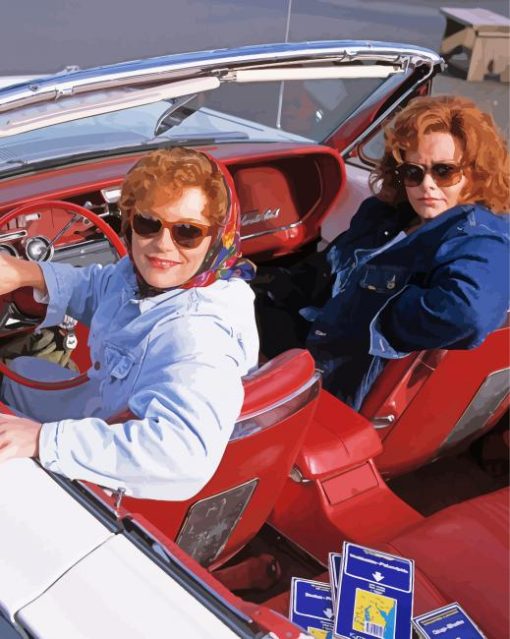 Thelma And Louise Movie paint by number