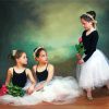 Three Girls Ballerinas paint by number