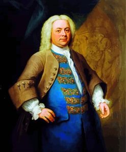 Vintage George Frideric Handel paint by number