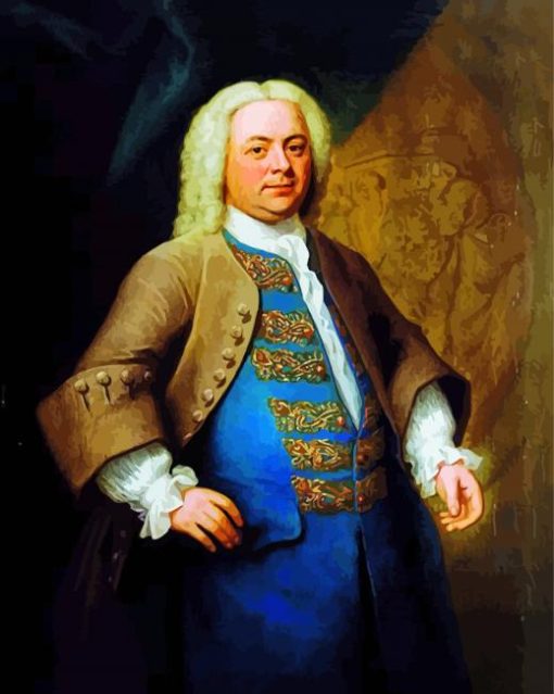 Vintage George Frideric Handel paint by number