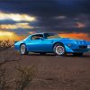 1979 Blue Pontiac Firebird Classic Car paint by number