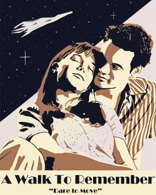 A Walk To Remember Poster Art paint by number