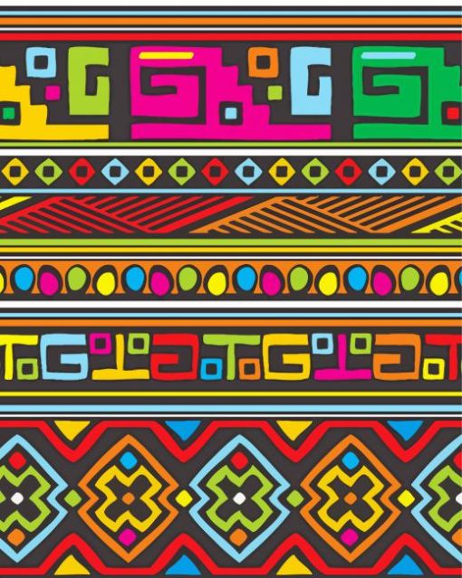 African Abstract Tribal paint by number