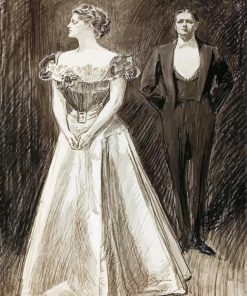 After The Opera By Charles Dana Gibson paint by number