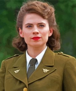 Agent Carter Peggy Character paint by number