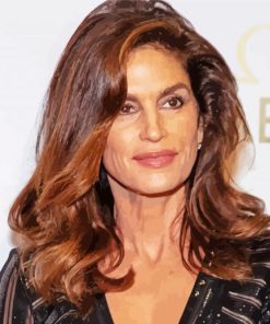 American Cindy Crawford paint by number