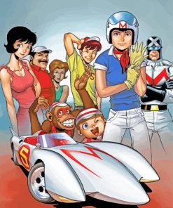 Animation Speed Racer paint by number