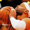 Basketballer Vince Carter paint by number