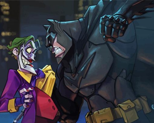 Batman And Joker Art paint by number